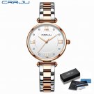 rose white BOX_Women Watch  Luxury Blue Watch for Women Casual Waterproof Quartz Ladies Stainless St