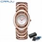 Rose gold BOX_Gold Watch Women   bracelet Ladies Quartz-Watch s For Girl Full Stainless Steel Rhines