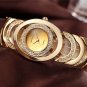 silver BOX_Gold Watch Women bracelet Ladies Quartz-Watch s For Girl Full Stainless Steel Rhineston