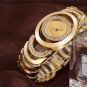 silver BOX_Gold Watch Women bracelet Ladies Quartz-Watch s For Girl Full Stainless Steel Rhineston
