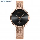 Rose Black_Women's Watches 2021 Luxury Ladies Watch Minimalist Waterproof Slim Band Watches for Wome