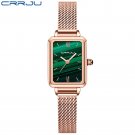 green_Women Watches Casual Ladies Daily Dress Mesh Wristwatch Minimalist Popular Waterproof Quartz
