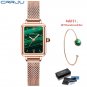 green BOX_Women Watches Casual Ladies Daily Dress Mesh Wristwatch Minimalist Popular Waterproof Quar