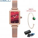 red BOX_Women Watches Casual Ladies Daily Dress Mesh Wristwatch Minimalist Popular Waterproof Quartz