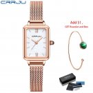 white BOX_Women Watches Casual Ladies Daily Dress Mesh Wristwatch Minimalist Popular Waterproof Quar