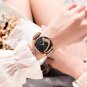 rose black BOX_Women Watch Luxury Rhinestone Casual Waterproof Quartz Ladies Dress Galaxy Mesh Wris
