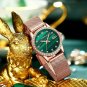 rose pink BOX_Women Watch Luxury Diamond Watches Ladies Dress Simple Mesh Bracelet Waterproof Quart