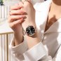 rose black BOX_Women Casual Watch Luxury Luminous Quartz Waterproof Woman's Wristwatch Mesh Ladies D