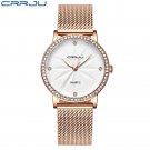 white_Women Watches   Diamond Quartz Waterproof Ladies Wristwatch   Feminino