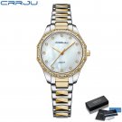 Gold box_Women Watch Luxury Casual Quartz Waterproof Ladies Stainless Steel Blue Watch   feminino