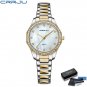 Gold box_Women Watch Luxury Casual Quartz Waterproof Ladies Stainless Steel Blue Watch   feminino