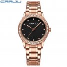 Rose Black_Women Watch Ladies Gold Bracelet Stainless Steel Watch Movement Quartz Clock   Feminino  