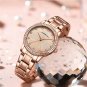 Rose Black box_Women Watch Ladies Gold Bracelet Stainless Steel Watch Movement Quartz Clock Femini