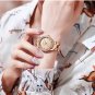 Rose Brown box_Women Watch Ladies Gold Bracelet Stainless Steel Watch Movement Quartz Clock Femini