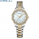 Gold_Women Watch Luxury Casual Waterproof Quartz Ladies Stainless Steel Watch   feminino