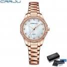 Rose box_Women Watch Luxury Casual Waterproof Quartz Ladies Stainless Steel Watch   feminino