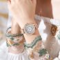Silver_2022 Quartz Women's Dress Watches Stainless Steel Band Wristwatches with Rhinestones