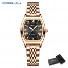 Rose black box_Rectangle Ultrathin Simple Japan Quartz Lady Stainless Steel Bracelet Belt Watches fo