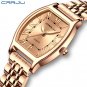 Rose black box_Rectangle Ultrathin Simple Japan Quartz Lady Stainless Steel Bracelet Belt Watches fo
