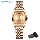 Rose box_Rectangle Ultrathin Simple Japan Quartz Lady Stainless Steel Bracelet Belt Watches for Wome