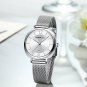 black rose black_Women watches lady Elegant Waterproof Watches Japan Movement Silver Slim Calendar