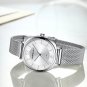 rose white BOX_Women watches lady Elegant Waterproof Watches Japan Movement Silver Slim Calendar Me