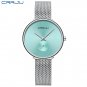 Silver Green_Watches for Women Stylish Ultra Thin Women Watch Ladies Dress Wristwatch Silver Water