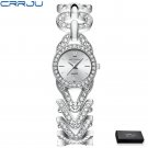 silver with box_Women Watch Luxury Ladies Round Dial Watches Unique Diamond band Clock sport Shining