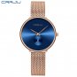 Rose Blue_Women Watch Simple Elegant Quartz Lady Waterproof Wristwatch Female Casual Watches Clock