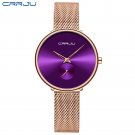 Rose Purple_watch for women  Luxury Stylish Silm Watch Ladies Dress Wristwatch Minimalist Waterproof