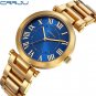 silver_Golden Women Watches Luxury Blue Women Waterproof Wristwatch Stainless Steel Band Quartz wat