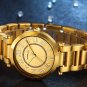 blue_Brand Top Luxury Ladies Gold Watch Women Golden Clock Female Women Dress Rhinestone Quartz Wate