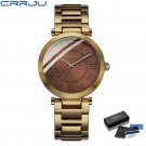 coffee box_Brand Top Luxury Ladies Gold Watch Women Golden Clock Female Women Dress Rhinestone Quart