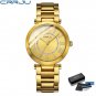golden box_Brand Top Luxury Ladies Gold Watch Women Golden Clock Female Women Dress Rhinestone Quart