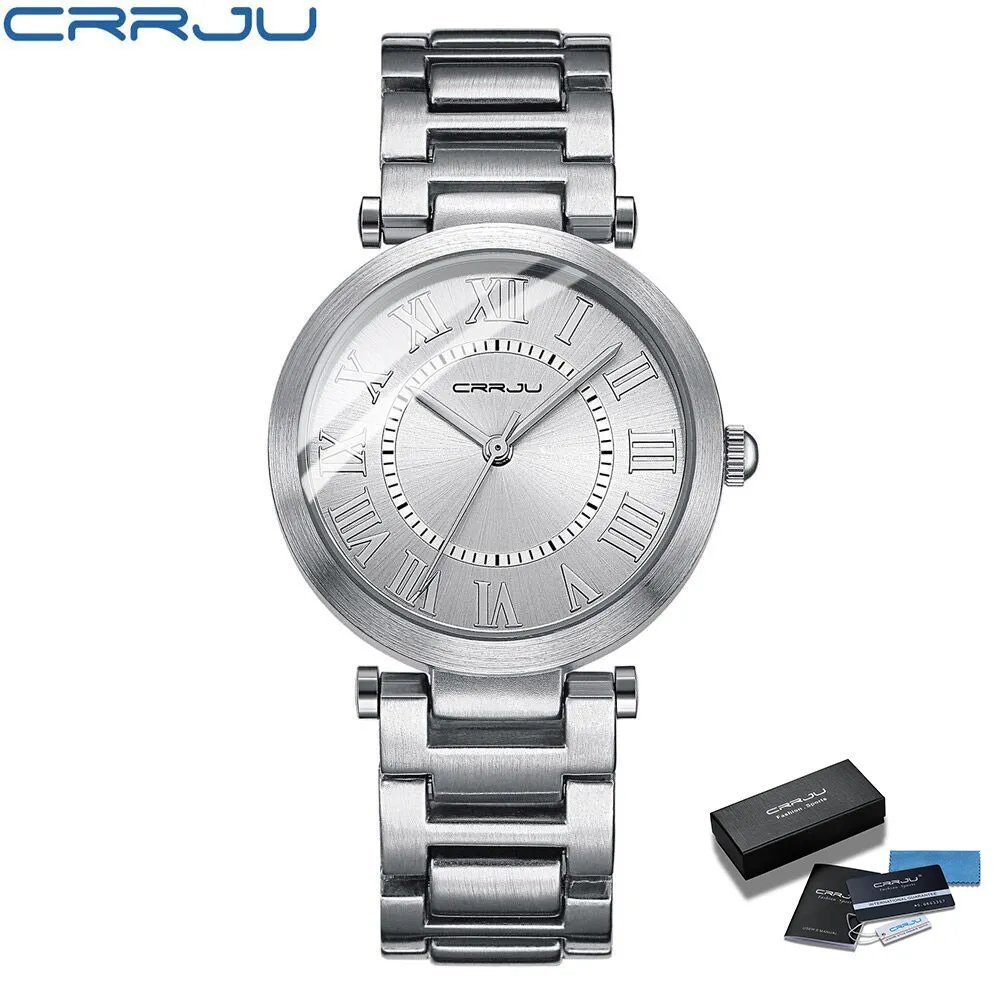 silver box_Brand Top Luxury Ladies Gold Watch Women Golden Clock Female Women Dress Rhinestone Quart
