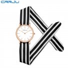 B-black white_unique Ladies flower cloth wristwatch women dress watch high quality fabric watch swee