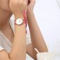 B-green_unique Ladies flower cloth wristwatch women dress watch high quality fabric watch sweet girl