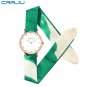 A-green_2017  Arrival unique Ladies Women Watch women dress watch high quality fabric watch sweet gi