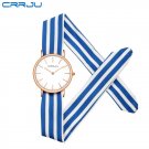 B-blue white_2017  Arrival unique Ladies Women Watch women dress watch high quality fabric watch swe