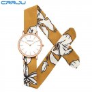 B-yellow_2017  Arrival unique Ladies Women Watch women dress watch high quality fabric watch sweet g