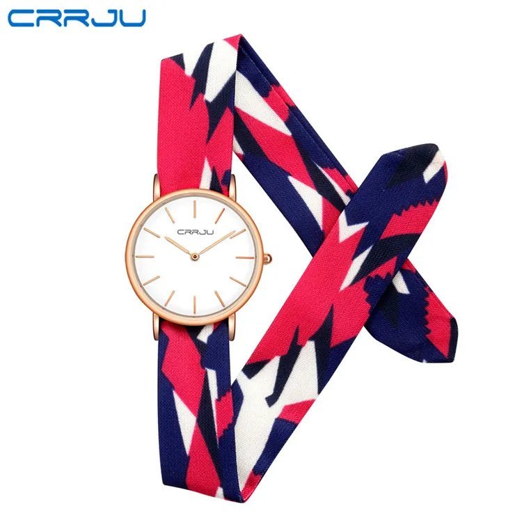 B-blue red_Floral Case Movt Water Resistant Life Watch Women   Feminino   Ladies Dress Clock Female