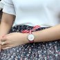 B-green_Floral Case Movt Water Resistant Life Watch Women Feminino Ladies Dress Clock Female