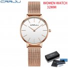 W RS WH BOX_Couple's Watches  Men Women Minimalist Quartz Watch Casual Mesh Strap Waterproof Ladies 