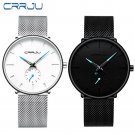 white and blue_Mens Watches  Luxury lover Watches Women Casual Slim Mesh Steel Couple Sports Watch