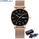 rose black BOX_Women Watches  Japan Quartz Movement Auto Date Minimalist Woman Wristwatch Lady  36mm