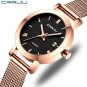 2176 black_Women's Dress Watches Ladies Watch Beautiful Minimalist Waterproof Date Slim Quartz Watch