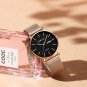 silver white_Women Stylish Watches Japan Quartz Movement Auto Date Woman Wristwatch Ladies 36mm Mes
