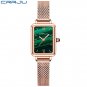 green_Women Green Watches  Casual Ladies Daily Dress Mesh Wristwatch Minimalist Popular Waterproof Q
