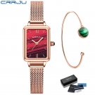 red BOX_Women Green Watches  Casual Ladies Daily Dress Mesh Wristwatch Minimalist Popular Waterproof