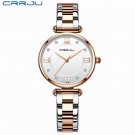 rose white_Women's Watch Luxury Elegant Women Crystal Wristwatch Waterproof Quartz Ladies Stainless 